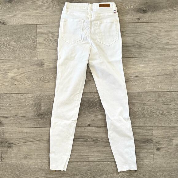 Etienne Marcel White High Rise Red Ankle Zipper Skinny Jeans Size 25 NWT $245 - Picture 5 of 13